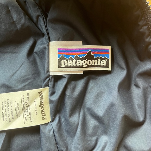 Patagonia Vest Kids 12-18 months-Retro-X Tan and Navy Fleece Zip Up - Picture 6 of 6